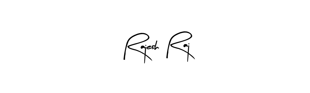 How to make Rajesh Raj name signature. Use Arty Signature style for creating short signs online. This is the latest handwritten sign. Rajesh Raj signature style 8 images and pictures png