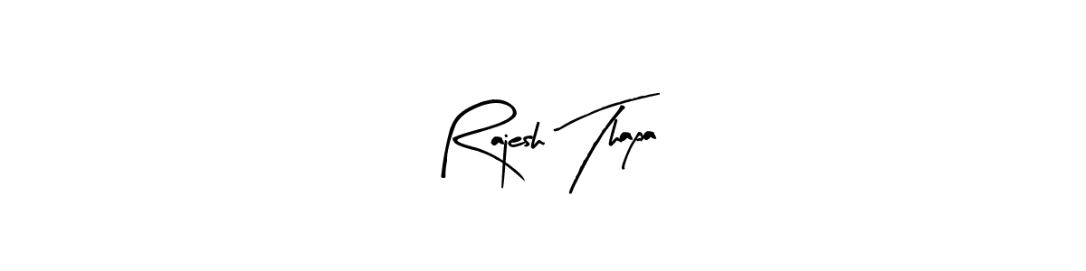 How to make Rajesh Thapa signature? Arty Signature is a professional autograph style. Create handwritten signature for Rajesh Thapa name. Rajesh Thapa signature style 8 images and pictures png