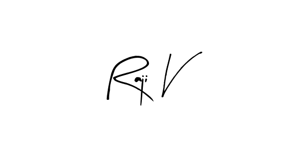 Similarly Arty Signature is the best handwritten signature design. Signature creator online .You can use it as an online autograph creator for name Raji V. Raji V signature style 8 images and pictures png