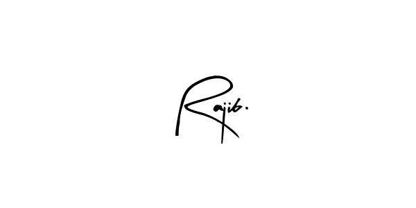 The best way (Arty Signature) to make a short signature is to pick only two or three words in your name. The name Rajib. include a total of six letters. For converting this name. Rajib. signature style 8 images and pictures png