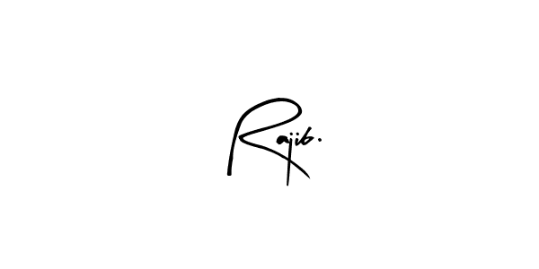 Create a beautiful signature design for name Rajib.. With this signature (Arty Signature) fonts, you can make a handwritten signature for free. Rajib. signature style 8 images and pictures png