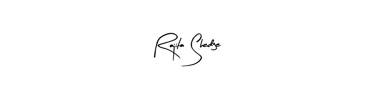 Arty Signature is a professional signature style that is perfect for those who want to add a touch of class to their signature. It is also a great choice for those who want to make their signature more unique. Get Rajita Shedge name to fancy signature for free. Rajita Shedge signature style 8 images and pictures png