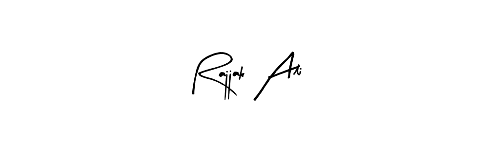 Here are the top 10 professional signature styles for the name Rajjak Ali. These are the best autograph styles you can use for your name. Rajjak Ali signature style 8 images and pictures png