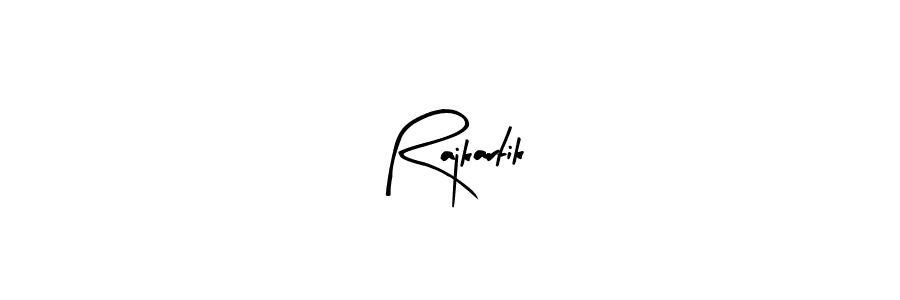 Arty Signature is a professional signature style that is perfect for those who want to add a touch of class to their signature. It is also a great choice for those who want to make their signature more unique. Get Rajkartik name to fancy signature for free. Rajkartik signature style 8 images and pictures png