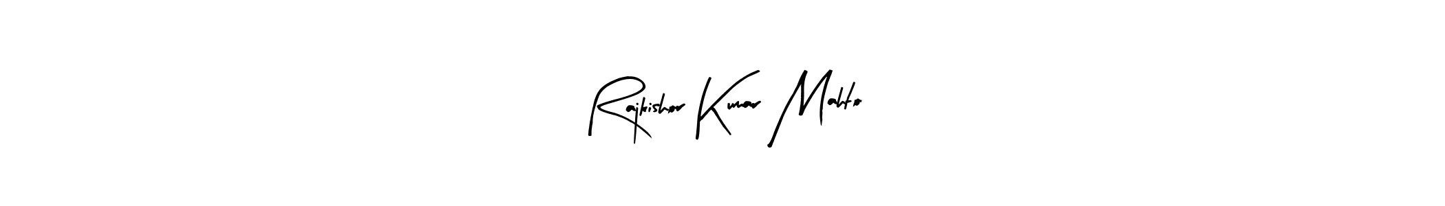 Make a beautiful signature design for name Rajkishor Kumar Mahto. With this signature (Arty Signature) style, you can create a handwritten signature for free. Rajkishor Kumar Mahto signature style 8 images and pictures png