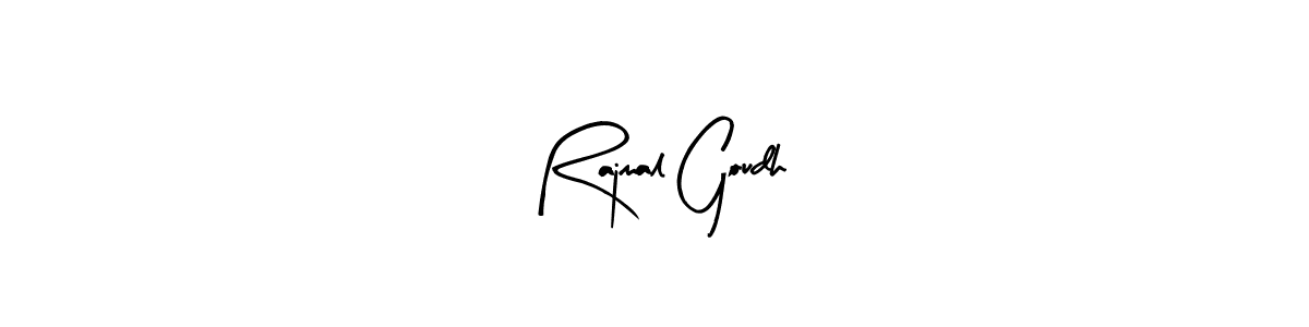 Similarly Arty Signature is the best handwritten signature design. Signature creator online .You can use it as an online autograph creator for name Rajmal Goudh. Rajmal Goudh signature style 8 images and pictures png