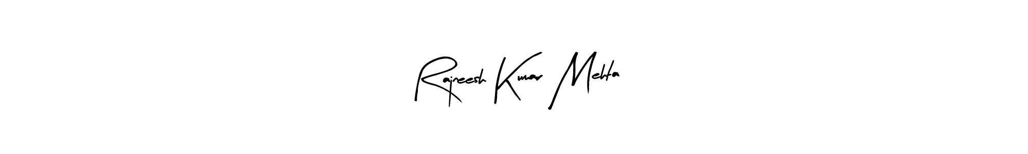 Design your own signature with our free online signature maker. With this signature software, you can create a handwritten (Arty Signature) signature for name Rajneesh Kumar Mehta. Rajneesh Kumar Mehta signature style 8 images and pictures png