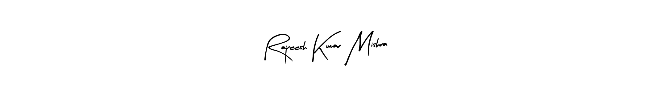Create a beautiful signature design for name Rajneesh Kumar Mishra. With this signature (Arty Signature) fonts, you can make a handwritten signature for free. Rajneesh Kumar Mishra signature style 8 images and pictures png
