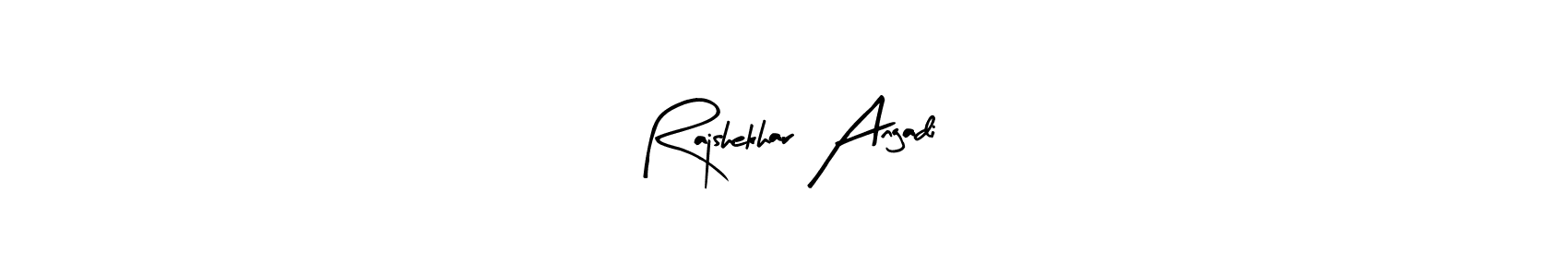 Use a signature maker to create a handwritten signature online. With this signature software, you can design (Arty Signature) your own signature for name Rajshekhar Angadi. Rajshekhar Angadi signature style 8 images and pictures png
