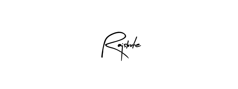 if you are searching for the best signature style for your name Rajskute. so please give up your signature search. here we have designed multiple signature styles  using Arty Signature. Rajskute signature style 8 images and pictures png