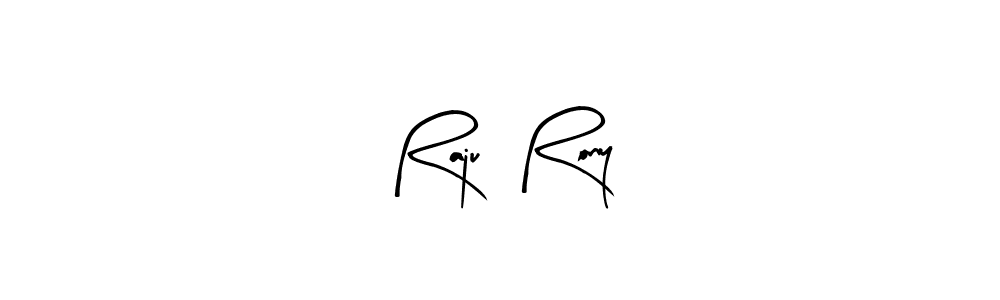 Use a signature maker to create a handwritten signature online. With this signature software, you can design (Arty Signature) your own signature for name Raju  Rony. Raju  Rony signature style 8 images and pictures png