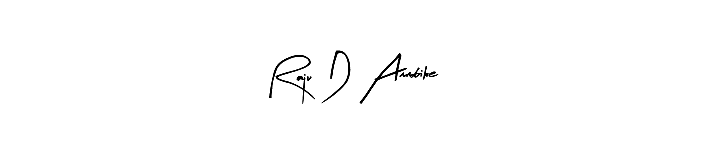 Similarly Arty Signature is the best handwritten signature design. Signature creator online .You can use it as an online autograph creator for name Raju D Ammbike. Raju D Ammbike signature style 8 images and pictures png