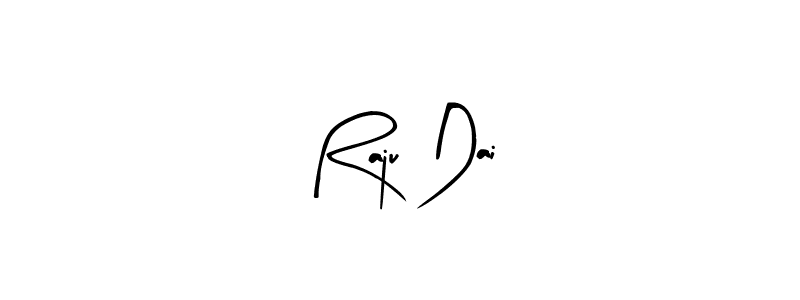 Arty Signature is a professional signature style that is perfect for those who want to add a touch of class to their signature. It is also a great choice for those who want to make their signature more unique. Get Raju Dai name to fancy signature for free. Raju Dai signature style 8 images and pictures png