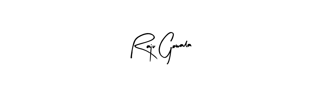 How to make Raju Gowala name signature. Use Arty Signature style for creating short signs online. This is the latest handwritten sign. Raju Gowala signature style 8 images and pictures png