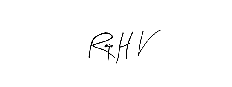 This is the best signature style for the Raju H V name. Also you like these signature font (Arty Signature). Mix name signature. Raju H V signature style 8 images and pictures png