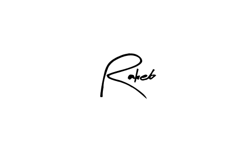 Rakeb stylish signature style. Best Handwritten Sign (Arty Signature) for my name. Handwritten Signature Collection Ideas for my name Rakeb. Rakeb signature style 8 images and pictures png