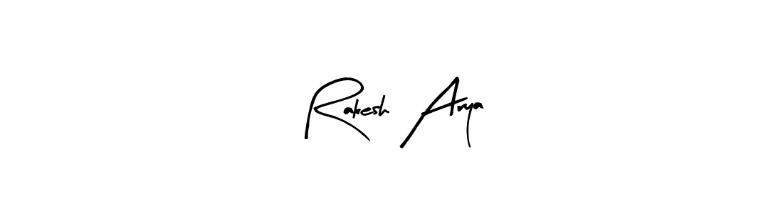 Make a beautiful signature design for name Rakesh Arya. Use this online signature maker to create a handwritten signature for free. Rakesh Arya signature style 8 images and pictures png