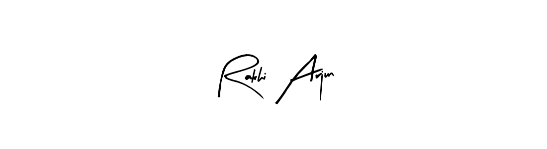 How to Draw Rakhi Arjun signature style? Arty Signature is a latest design signature styles for name Rakhi Arjun. Rakhi Arjun signature style 8 images and pictures png