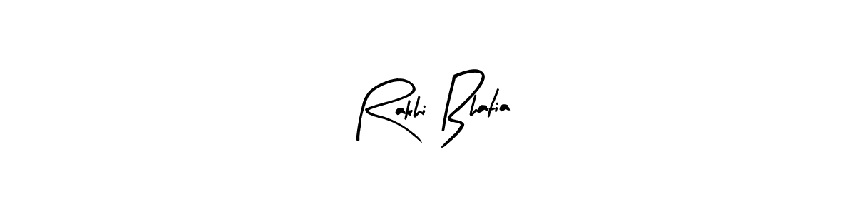 Similarly Arty Signature is the best handwritten signature design. Signature creator online .You can use it as an online autograph creator for name Rakhi Bhatia. Rakhi Bhatia signature style 8 images and pictures png