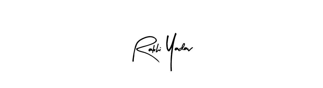 The best way (Arty Signature) to make a short signature is to pick only two or three words in your name. The name Rakhi Yadav include a total of six letters. For converting this name. Rakhi Yadav signature style 8 images and pictures png