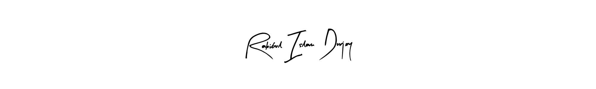 How to make Rakibul Islam Durjoy name signature. Use Arty Signature style for creating short signs online. This is the latest handwritten sign. Rakibul Islam Durjoy signature style 8 images and pictures png
