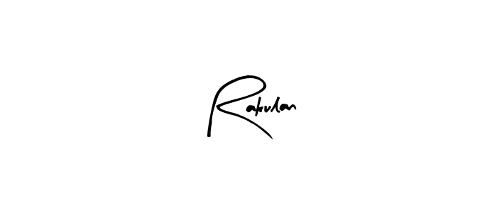 How to make Rakulan name signature. Use Arty Signature style for creating short signs online. This is the latest handwritten sign. Rakulan signature style 8 images and pictures png