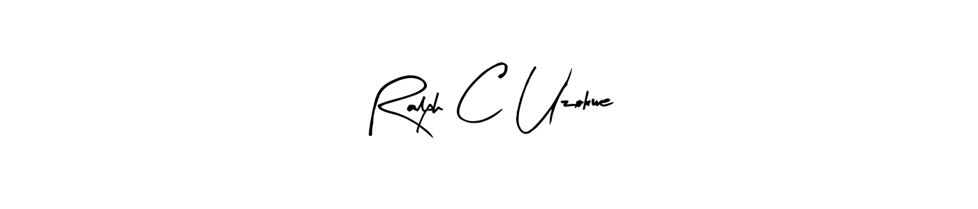 It looks lik you need a new signature style for name Ralph C Uzokwe. Design unique handwritten (Arty Signature) signature with our free signature maker in just a few clicks. Ralph C Uzokwe signature style 8 images and pictures png