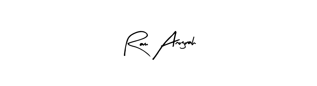 You should practise on your own different ways (Arty Signature) to write your name (Ram Anugrah) in signature. don't let someone else do it for you. Ram Anugrah signature style 8 images and pictures png