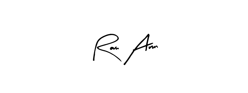 How to make Ram Arun signature? Arty Signature is a professional autograph style. Create handwritten signature for Ram Arun name. Ram Arun signature style 8 images and pictures png