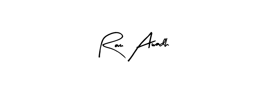 Here are the top 10 professional signature styles for the name Ram Awadh. These are the best autograph styles you can use for your name. Ram Awadh signature style 8 images and pictures png