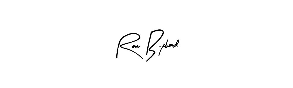 if you are searching for the best signature style for your name Ram B.phad. so please give up your signature search. here we have designed multiple signature styles  using Arty Signature. Ram B.phad signature style 8 images and pictures png