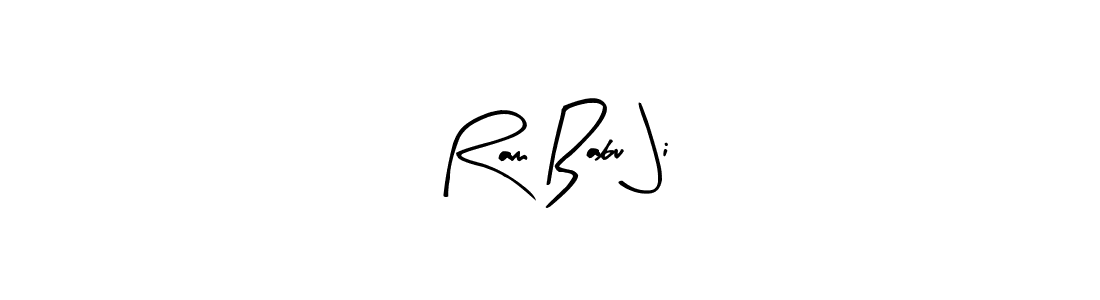 You can use this online signature creator to create a handwritten signature for the name Ram Babu Ji. This is the best online autograph maker. Ram Babu Ji signature style 8 images and pictures png