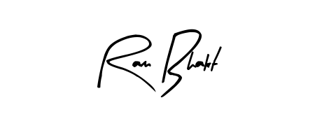 The Arty Signature font transforms the name Ram Bhakt into an executive sign with sharp precision and distinguished character. Ram Bhakt signature style 8 images and pictures png