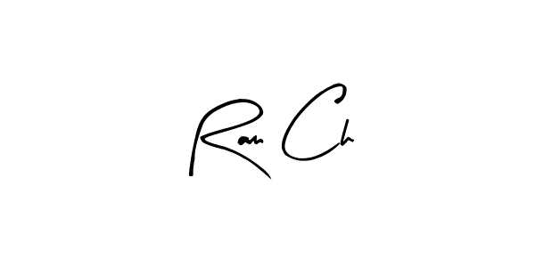 Ram Ch stylish signature style. Best Handwritten Sign (Arty Signature) for my name. Handwritten Signature Collection Ideas for my name Ram Ch. Ram Ch signature style 8 images and pictures png