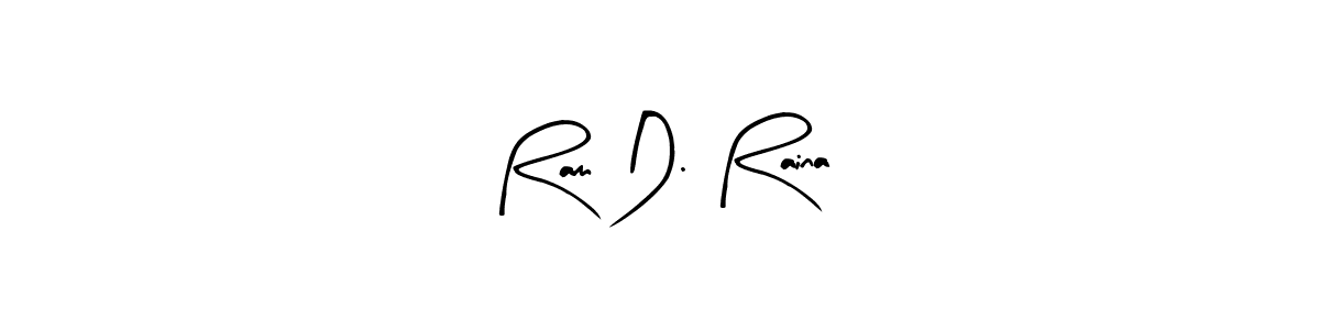 This is the best signature style for the Ram D. Raina name. Also you like these signature font (Arty Signature). Mix name signature. Ram D. Raina signature style 8 images and pictures png