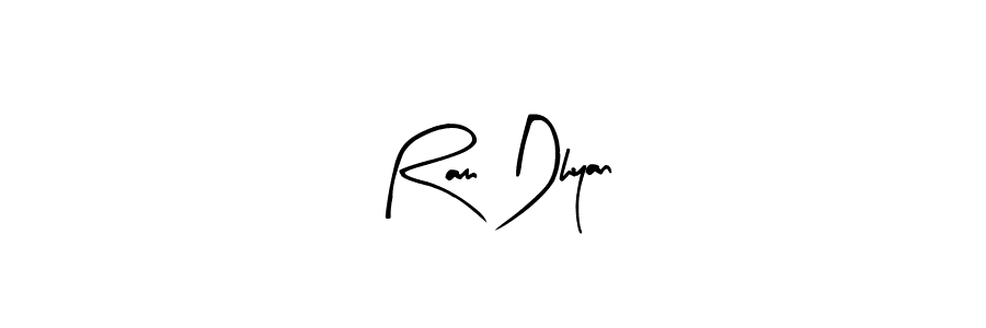 Ram Dhyan stylish signature style. Best Handwritten Sign (Arty Signature) for my name. Handwritten Signature Collection Ideas for my name Ram Dhyan. Ram Dhyan signature style 8 images and pictures png