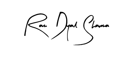 Personalize your online presence with Ram Dyal Sharma signature rendered in elegant Arty Signature font. Great for website footers and blogs. Ram Dyal Sharma signature style 8 images and pictures png
