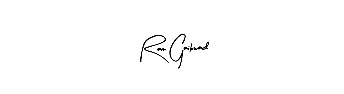 Make a beautiful signature design for name Ram Gaikwad. With this signature (Arty Signature) style, you can create a handwritten signature for free. Ram Gaikwad signature style 8 images and pictures png