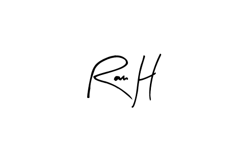Also we have Ram H name is the best signature style. Create professional handwritten signature collection using Arty Signature autograph style. Ram H signature style 8 images and pictures png