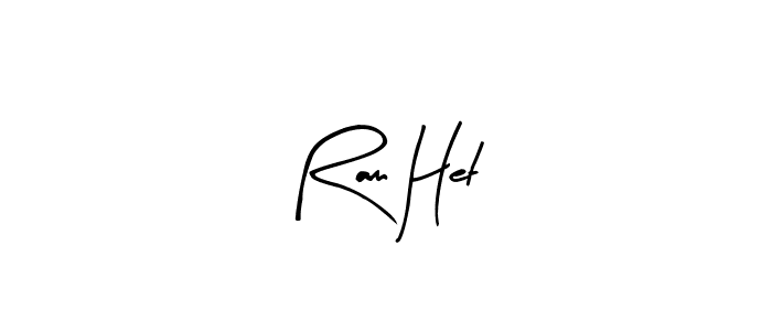 Design your own signature with our free online signature maker. With this signature software, you can create a handwritten (Arty Signature) signature for name Ram Het. Ram Het signature style 8 images and pictures png