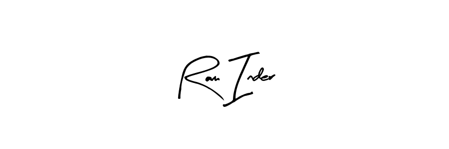 Ram Inder stylish signature style. Best Handwritten Sign (Arty Signature) for my name. Handwritten Signature Collection Ideas for my name Ram Inder. Ram Inder signature style 8 images and pictures png