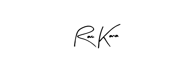 Use a signature maker to create a handwritten signature online. With this signature software, you can design (Arty Signature) your own signature for name Ram Kana. Ram Kana signature style 8 images and pictures png