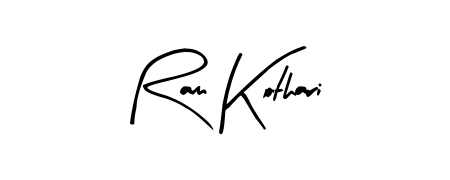 Make a beautiful signature design for name Ram Kothari. With this signature (Arty Signature) style, you can create a handwritten signature for free. Ram Kothari signature style 8 images and pictures png
