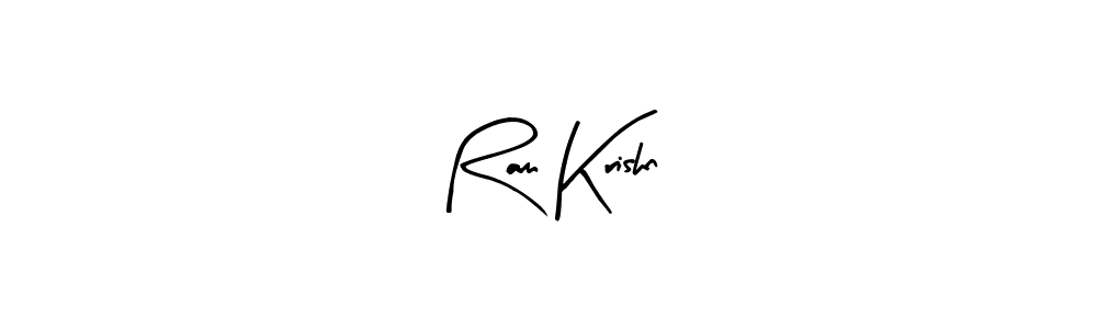 Arty Signature is a professional signature style that is perfect for those who want to add a touch of class to their signature. It is also a great choice for those who want to make their signature more unique. Get Ram Krishn name to fancy signature for free. Ram Krishn signature style 8 images and pictures png