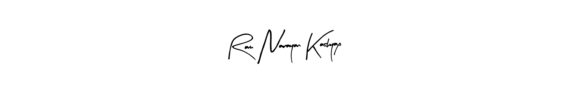 You can use this online signature creator to create a handwritten signature for the name Ram Narayan Kashyap. This is the best online autograph maker. Ram Narayan Kashyap signature style 8 images and pictures png
