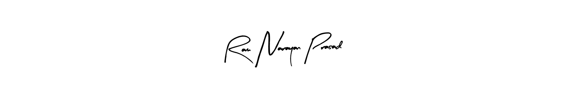 How to make Ram Narayan Prasad name signature. Use Arty Signature style for creating short signs online. This is the latest handwritten sign. Ram Narayan Prasad signature style 8 images and pictures png