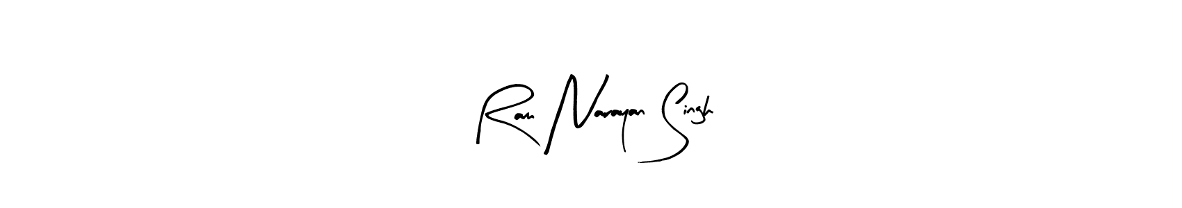 Similarly Arty Signature is the best handwritten signature design. Signature creator online .You can use it as an online autograph creator for name Ram Narayan Singh. Ram Narayan Singh signature style 8 images and pictures png