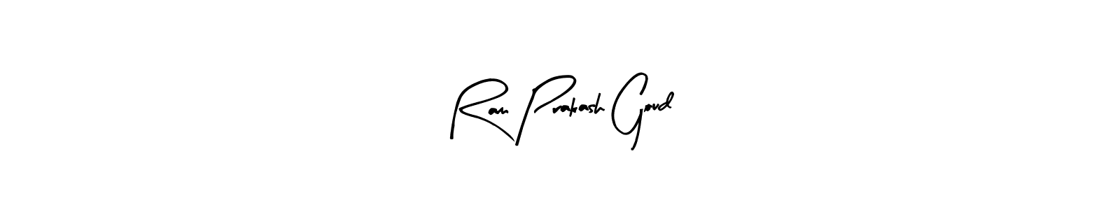 How to make Ram Prakash Goud name signature. Use Arty Signature style for creating short signs online. This is the latest handwritten sign. Ram Prakash Goud signature style 8 images and pictures png