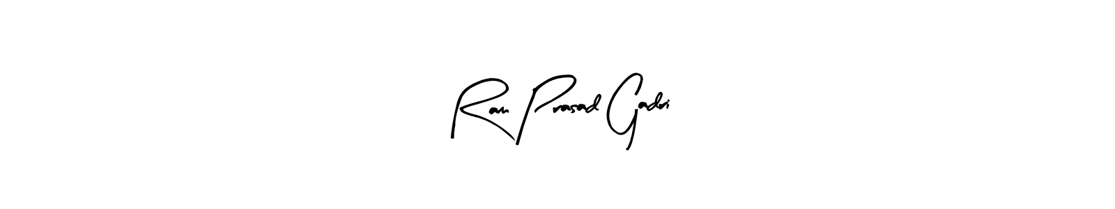 You should practise on your own different ways (Arty Signature) to write your name (Ram Prasad Gadri) in signature. don't let someone else do it for you. Ram Prasad Gadri signature style 8 images and pictures png