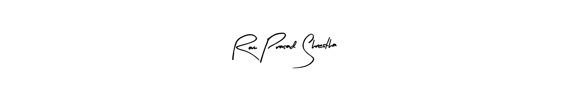 How to make Ram Prasad Shrestha name signature. Use Arty Signature style for creating short signs online. This is the latest handwritten sign. Ram Prasad Shrestha signature style 8 images and pictures png